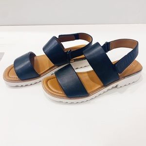 Franco Sarto Black Platform Sandals